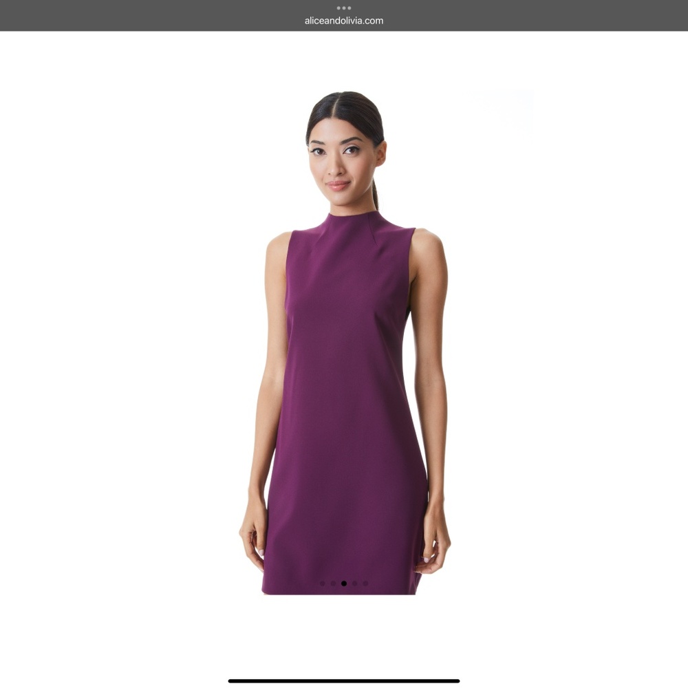 Alice + Olivia Purple Sleeveless Dress